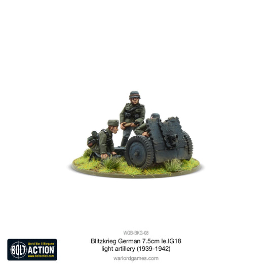 Blitzkrieg German 75mm LeiG 18 light artillery (1939-42) (Blister)