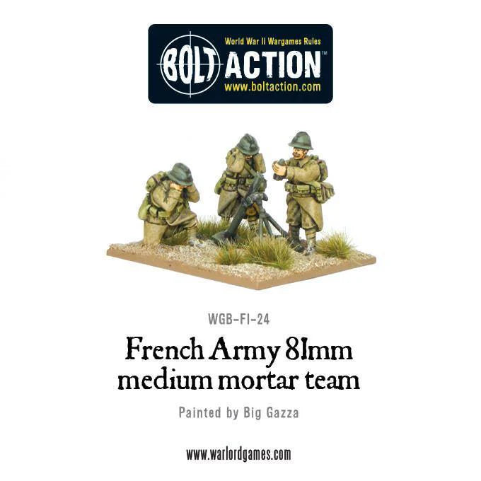 French Army 81mm medium mortar team (Blister)