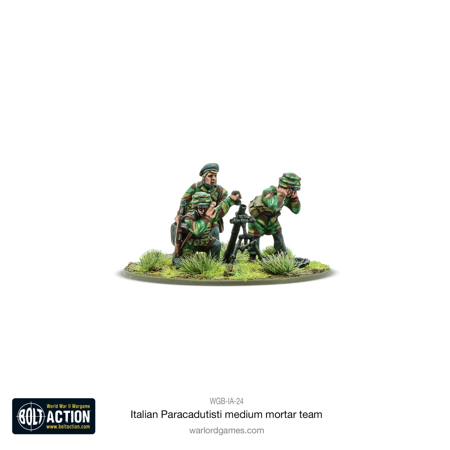 Italian Paracadutisti medium mortar team (Blister)
