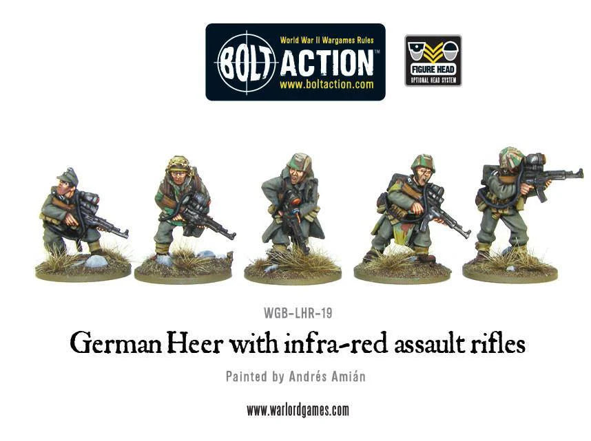 German Heer with infra-red assault rifles (Blister)