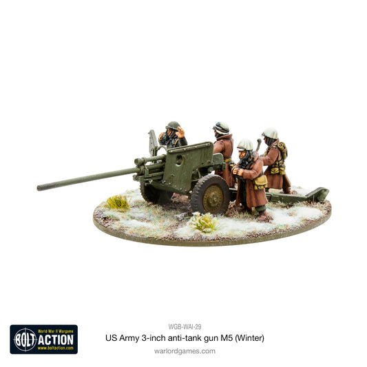 American M5 3" Anti-Tank Gun Winter