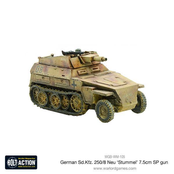 Sd.Kfz 250/8 Neu 'Stummel' 7.5cm SP gun (Pack)