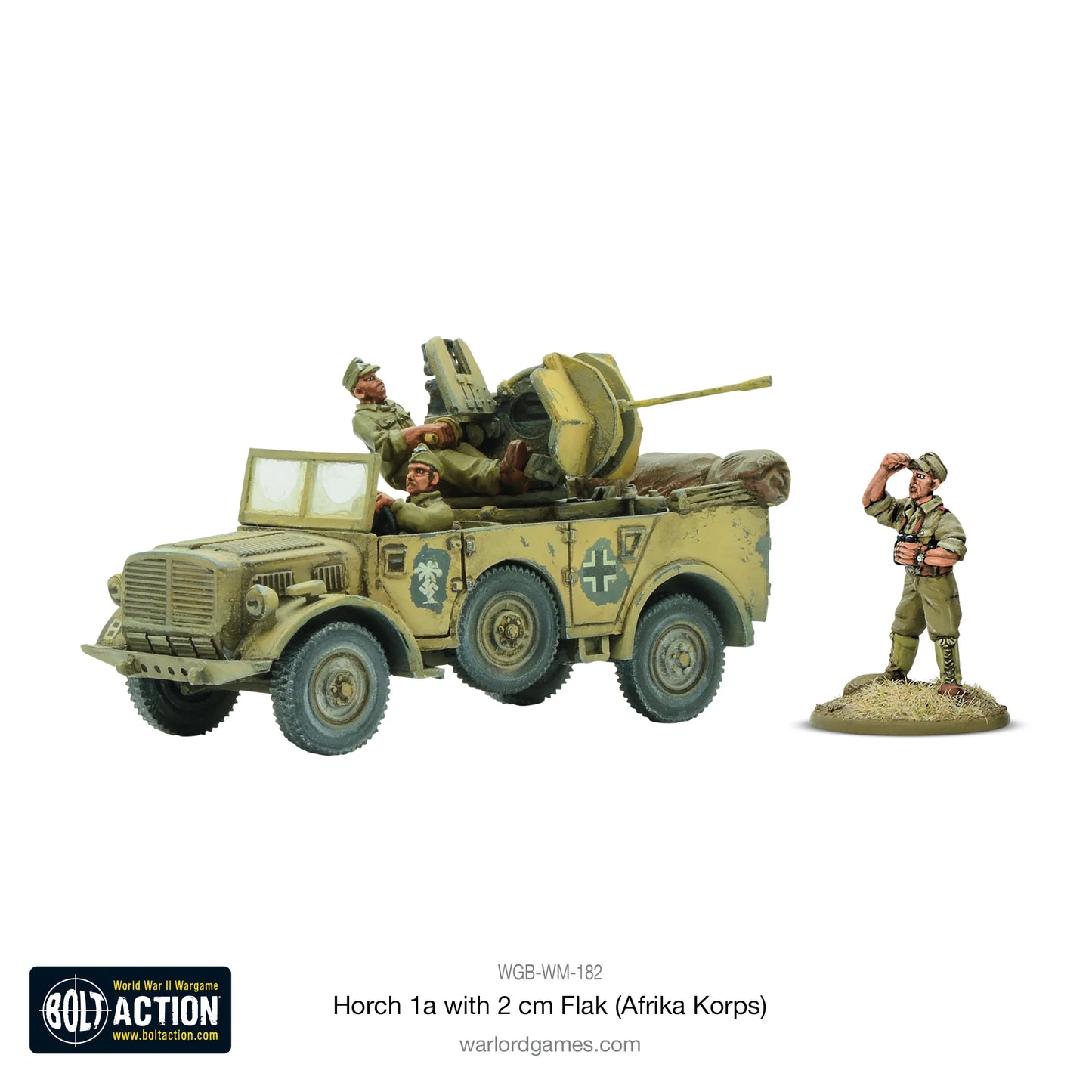 Horch 1a with 2cm Flak (Afrika Korps) (Bundle Pack)
