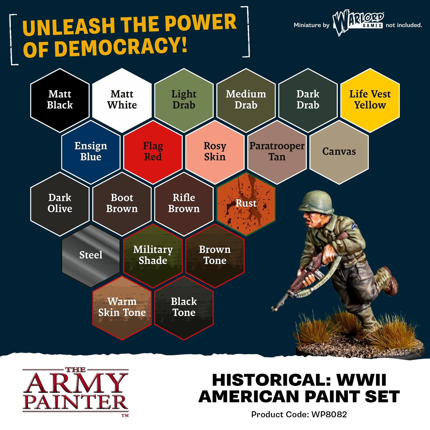 Army Painter - Warpaints Historical - WWII American Paint Set (Pre-Order ETA May TBC)