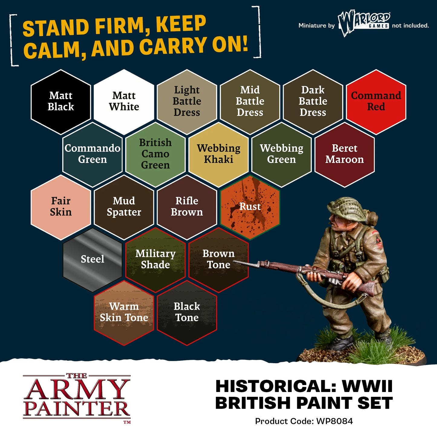 Army Painter - Warpaints Historical - WWII British Paint Set (Pre-Order ETA May TBC)