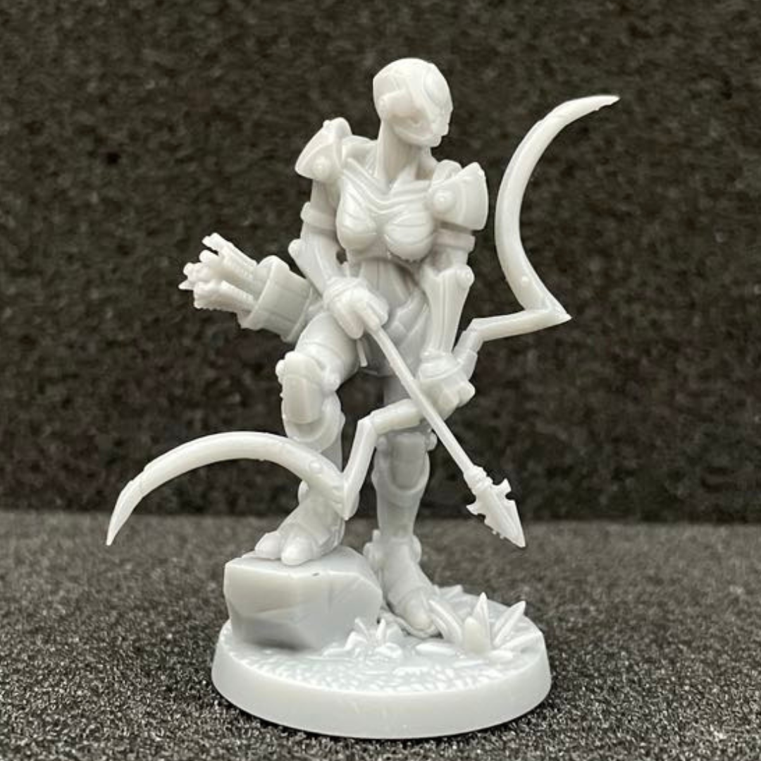 Warforged Ranger Female D&D Miniature