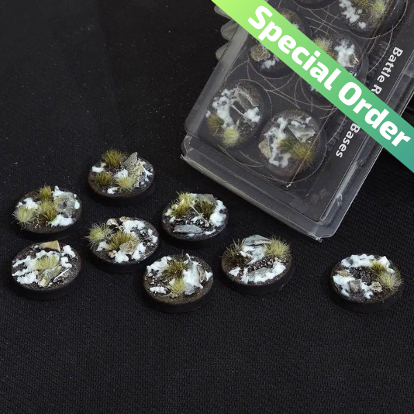 Winter Bases Round 32mm (x8) (Special Order)