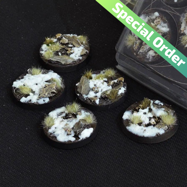Winter Bases Round 40mm (x5)