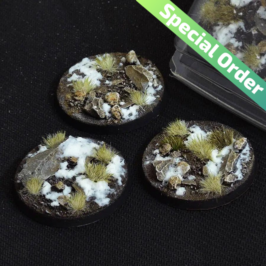 Winter Bases Round 50mm (x3) (Special Order)