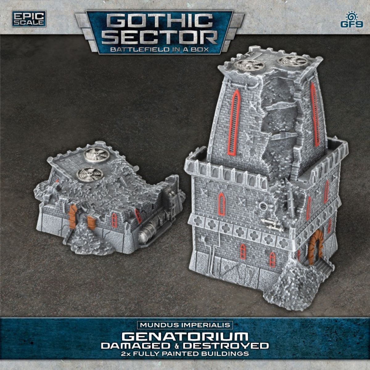 Battlefield in a Box: Gothic Sector - Mundus Imperialis: Genatorium (Damaged & Destroyed) (Pre-Order Feb)