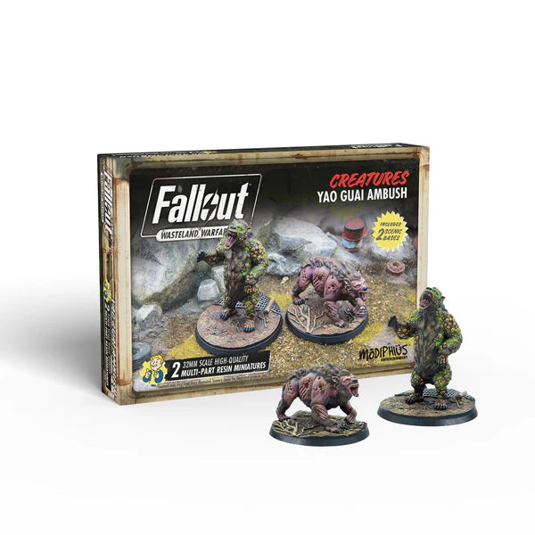 Fallout Wasteland Warfare - Yao Guai Ambush