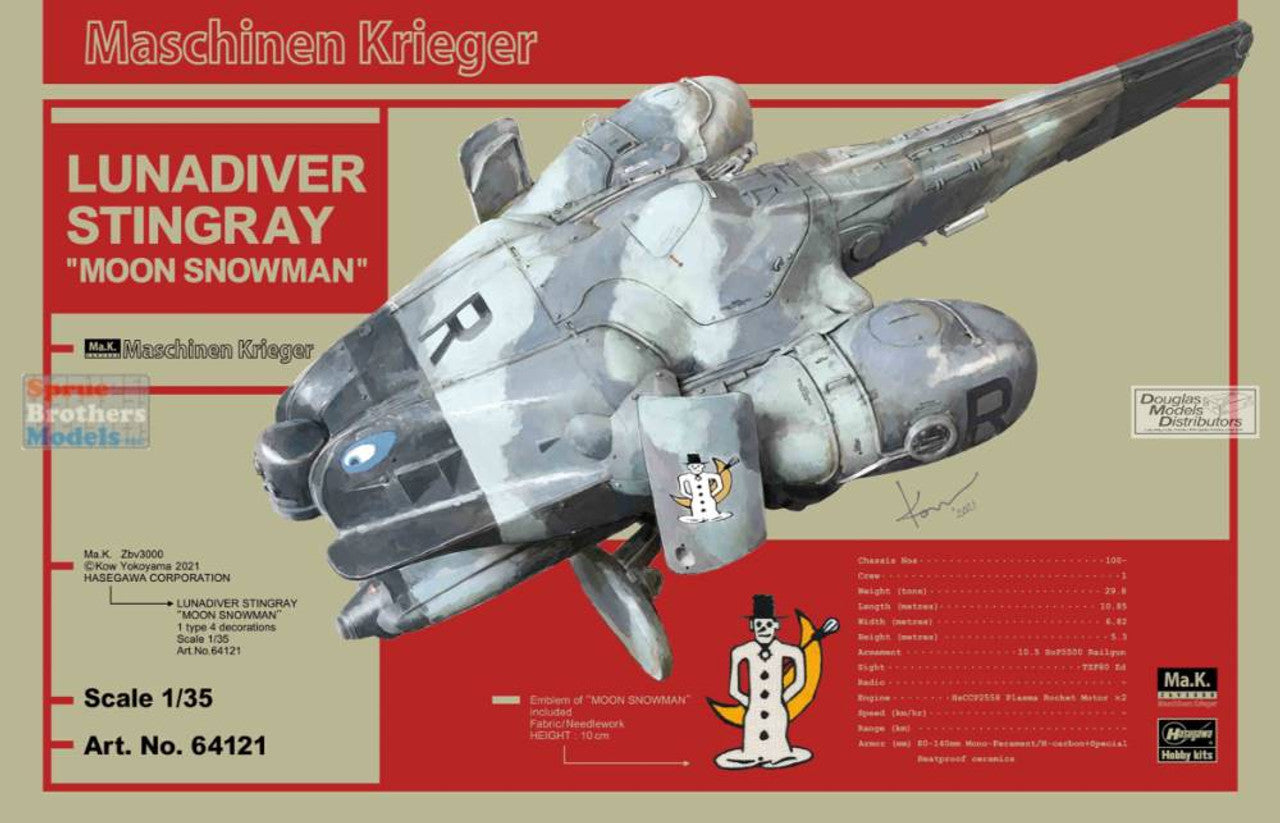 Hasegawa - 1/35 Lunadiver Stingray - Moon Snowman