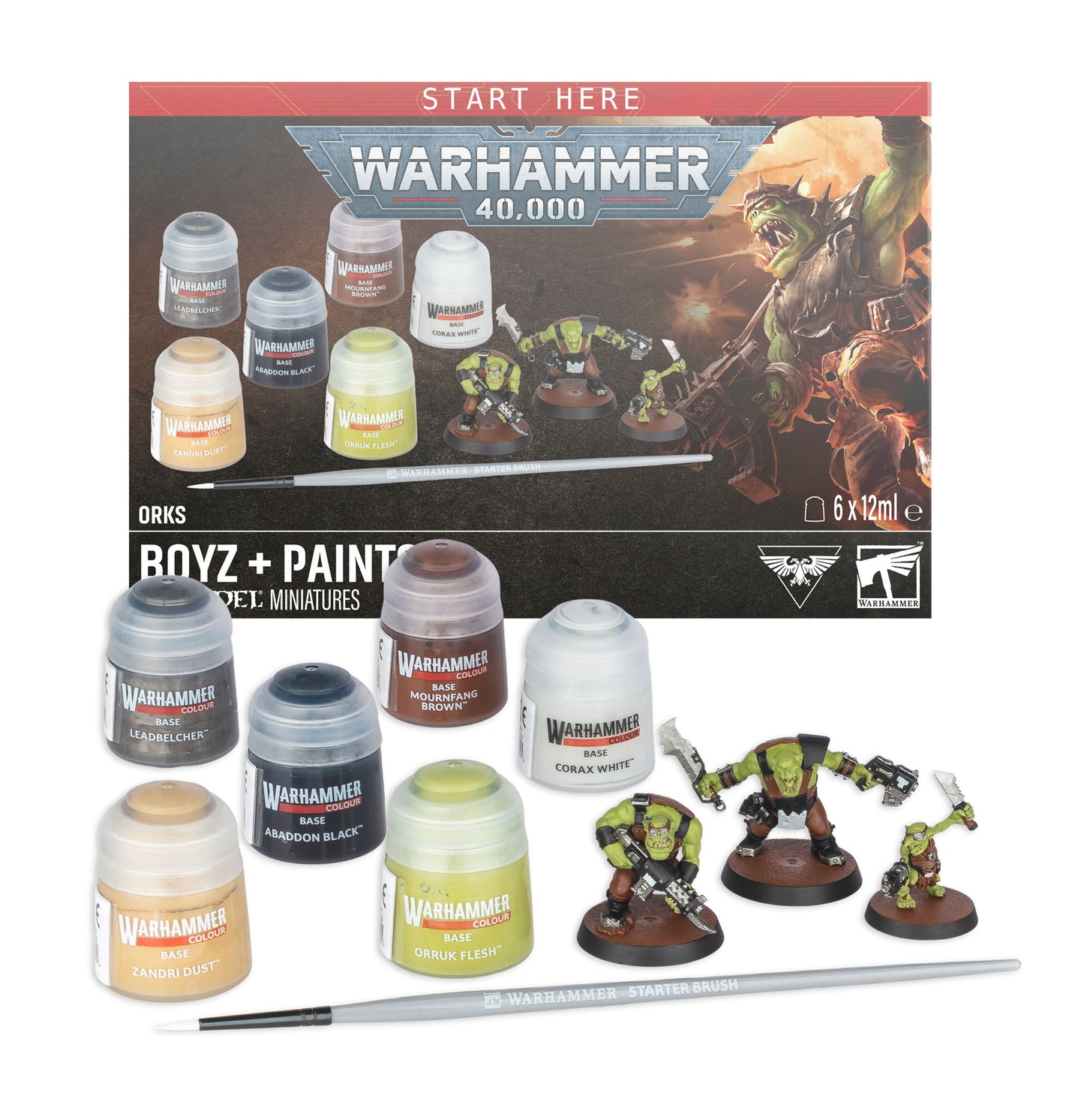 Orks: Boyz + Paints (Pre-Order 25/7/26)