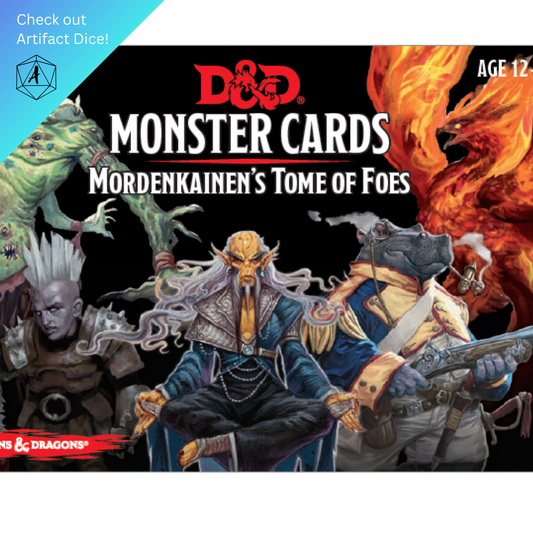 D&D Spellbook Cards: Mordenkainens Tome of Foes Deck