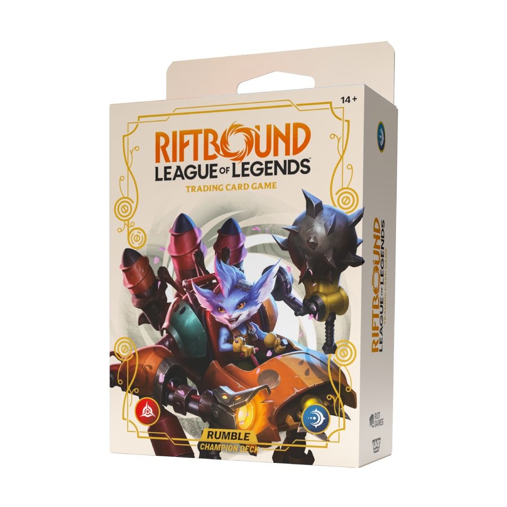 Riftbound: League of Legends TCG – Champion Deck Display – Spiritforged: Rumble (Pre order)