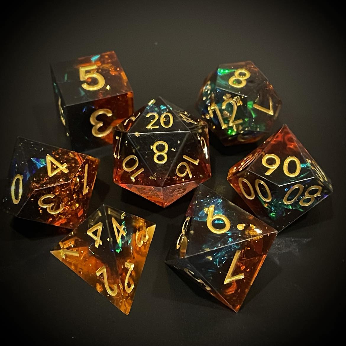 D&D Dice Set Sharp Edge- Nebula
