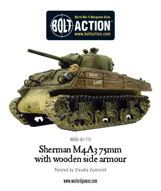 Sherman M4A3 (76mm) with wooden armour (Pack)