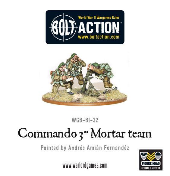 British Commando 3" Mortar Team (Blister)