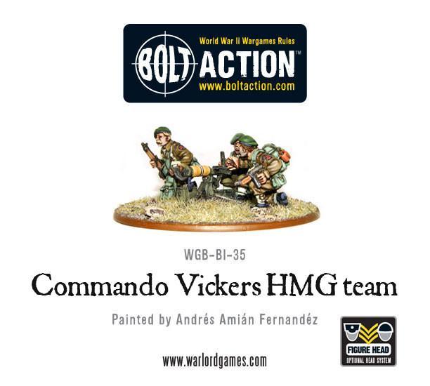 British Commando Vickers MMG Team (Blister)