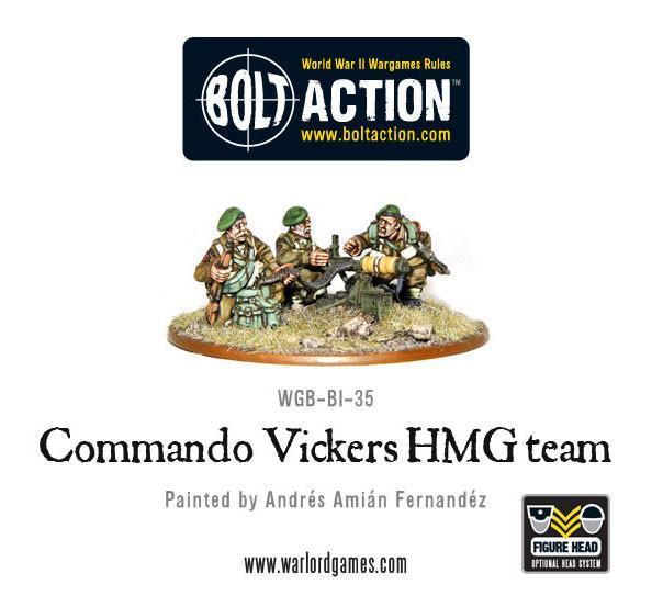 British Commando Vickers MMG Team (Blister)