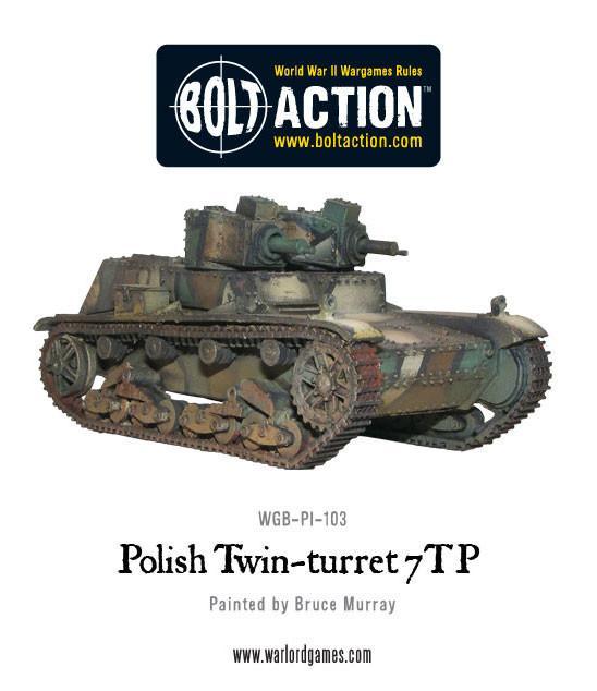 Twin-turreted Polish 7TP tank (Pack)