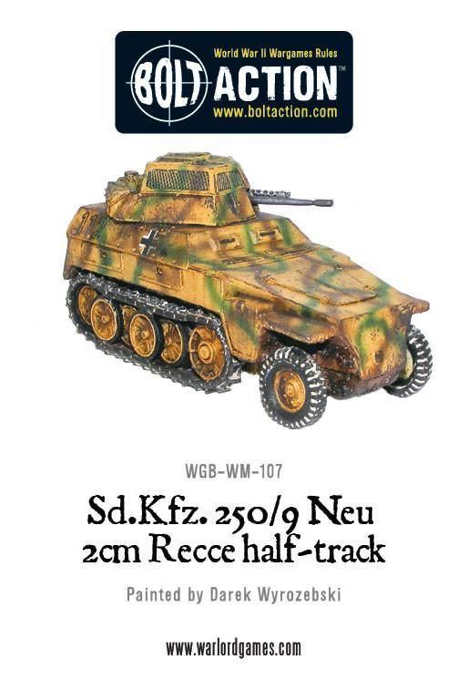 Sd.Kfz 250/9 Neu 2cm Recce half track (Pack)