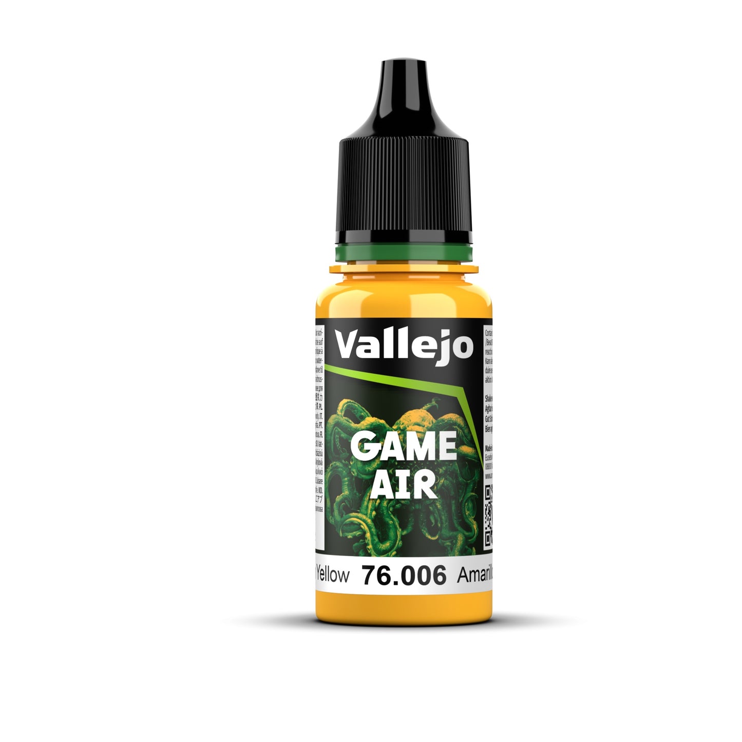 *New* Vallejo Game Air - 10 Sun Yellow 18 ml