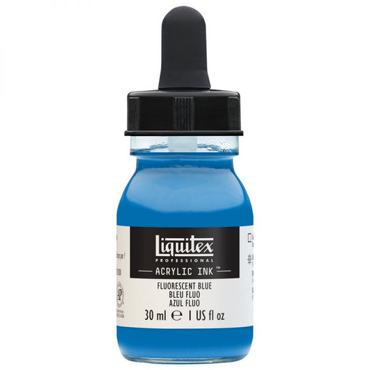 Liquitex Inks - Fluorescent Blue 30ml