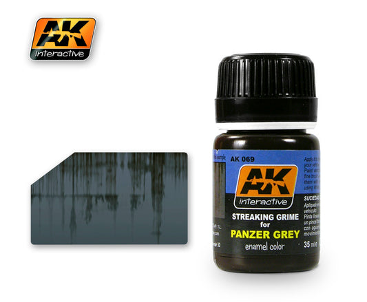 AK-069 Streaking Grime for Panzer Grey