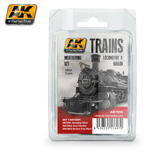 AK-7000 Trains, Locomotives & Wagons Weathering Set