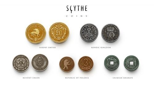Scythe - Metal Coins