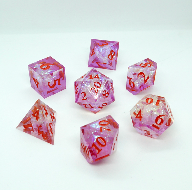 Blossom Sharp Resin Dice Set