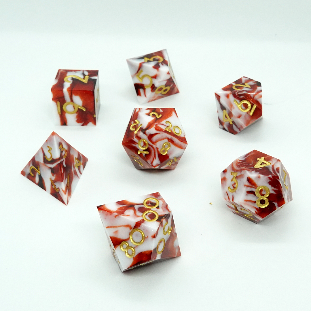 Candy Sharp Resin Dice Set