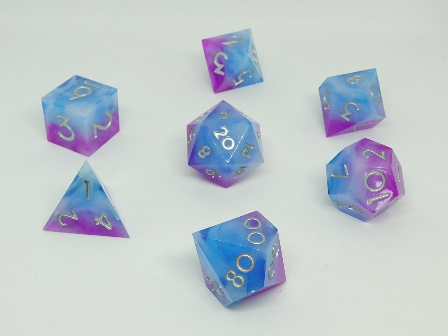 Cosmos Sharp Resin Dice Set