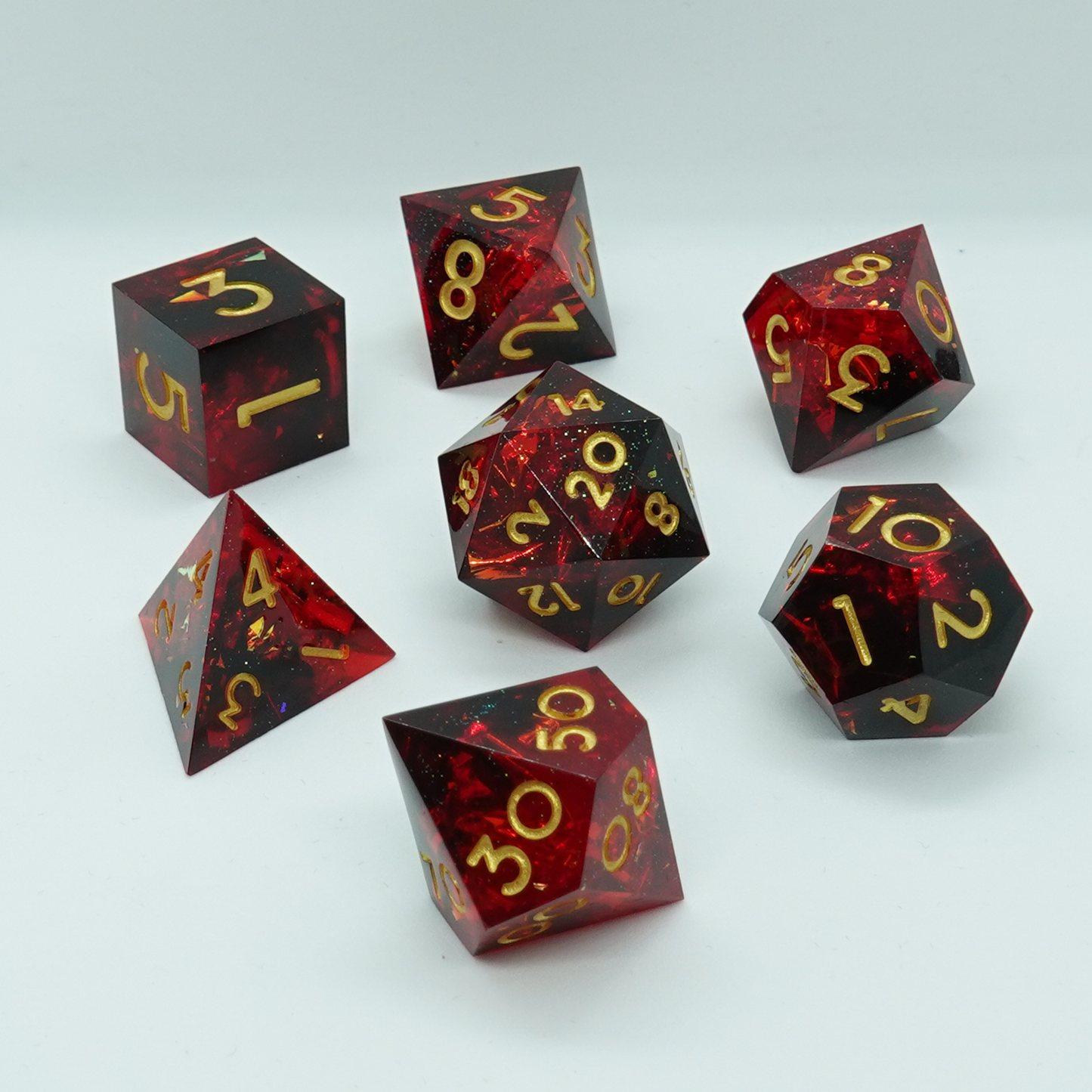 Ignus Sharp Resin Dice Set