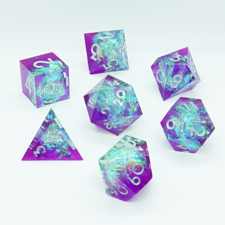 Vein Sharp Resin Dice Set