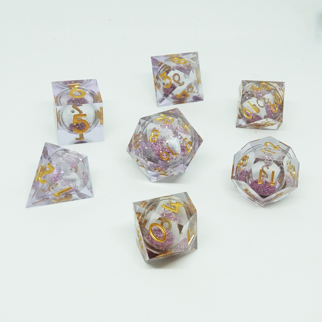 Molten Constellation Liquid Core Dice Set