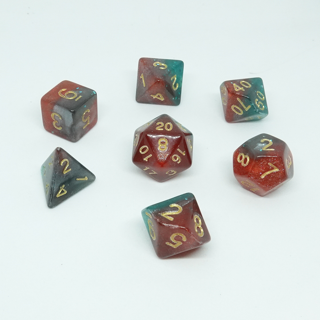 Animated Resin Dice Set