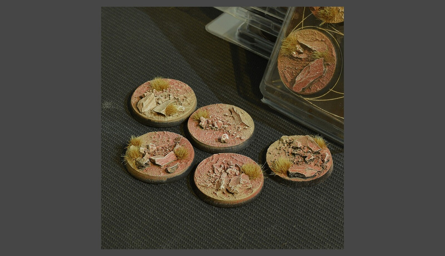 Badlands Bases Round 40mm (x5)