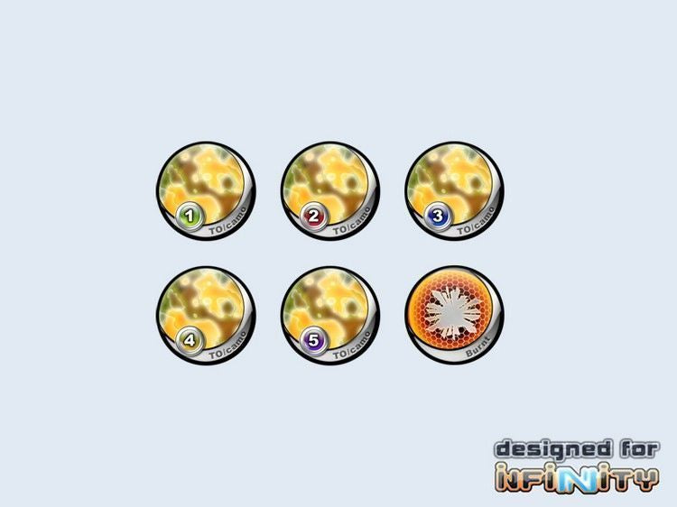Infinity Tokens - Camo Yellow (25mm)
