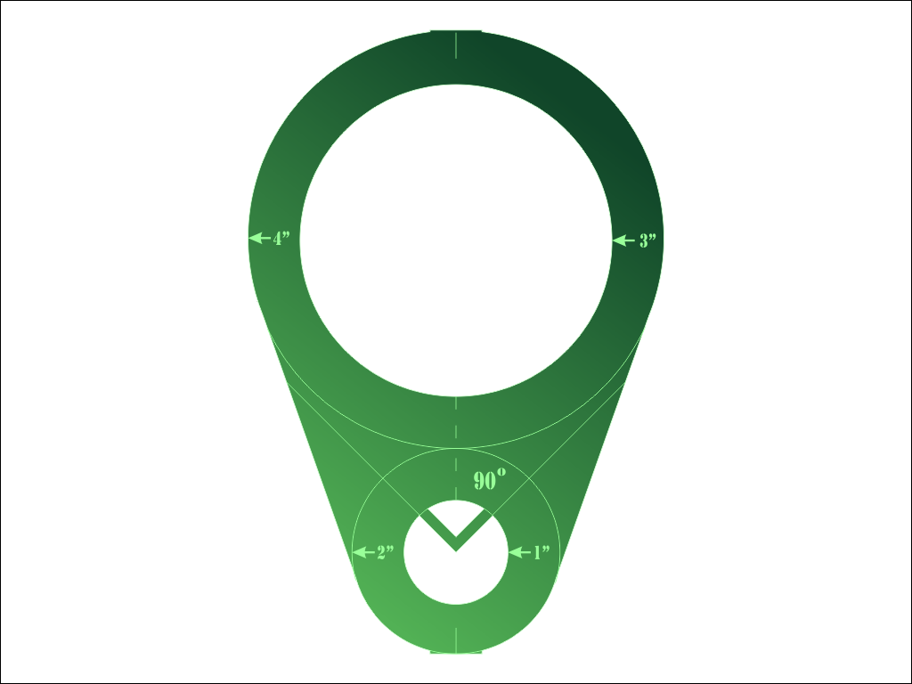 Circular Ruler - Green