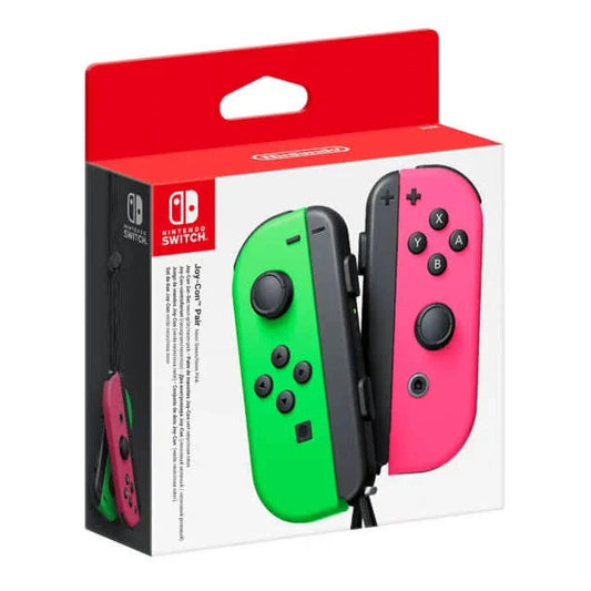 Nintendo Switch Joy Con Neon Green and Neon Pink Pair