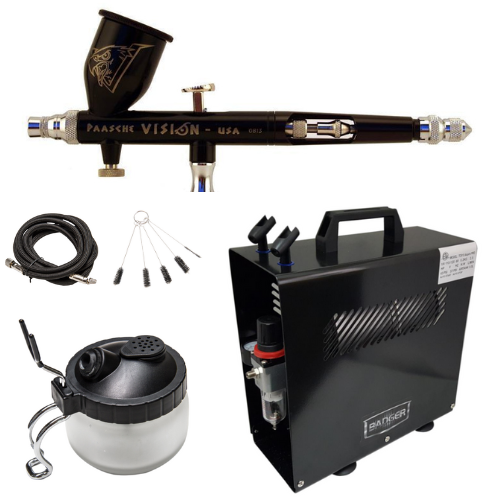 TGX Vision Airbrush & TC910 Compressor Package