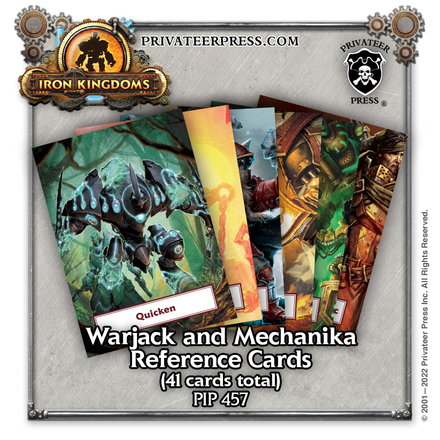 Iron Kingdoms Roleplaying Game – Warjack and Mechanika Reference Card Deck (5e)
