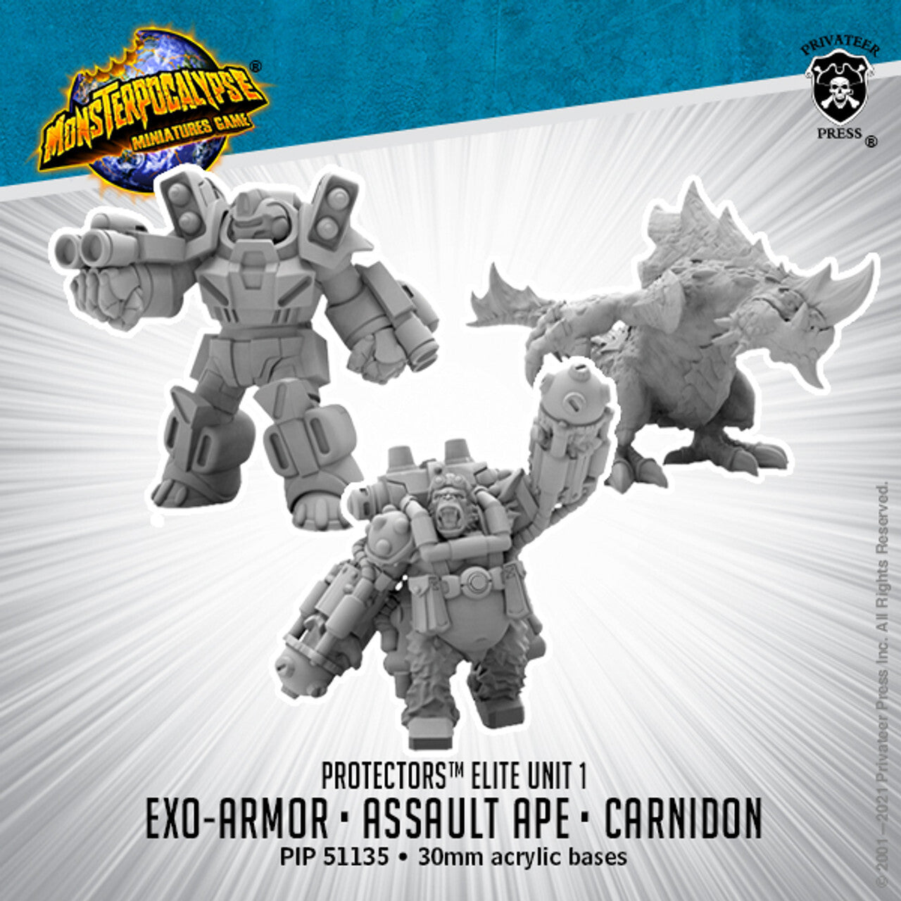 Carnidon, Exo-Armor, and Assault Ape