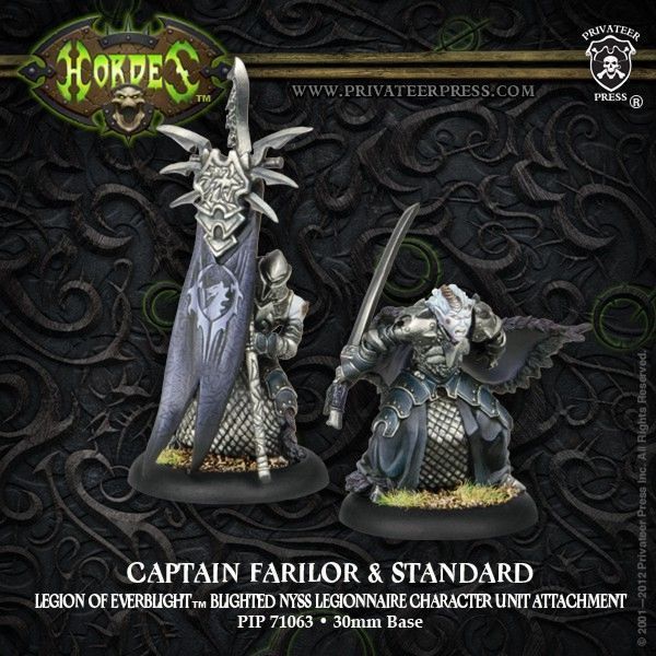 Captain Farilor & Standard Blighted Nyss Legionnaire Unit Attachment