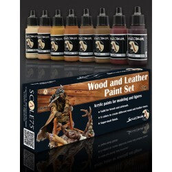 WOOD and LEATHER Paint set