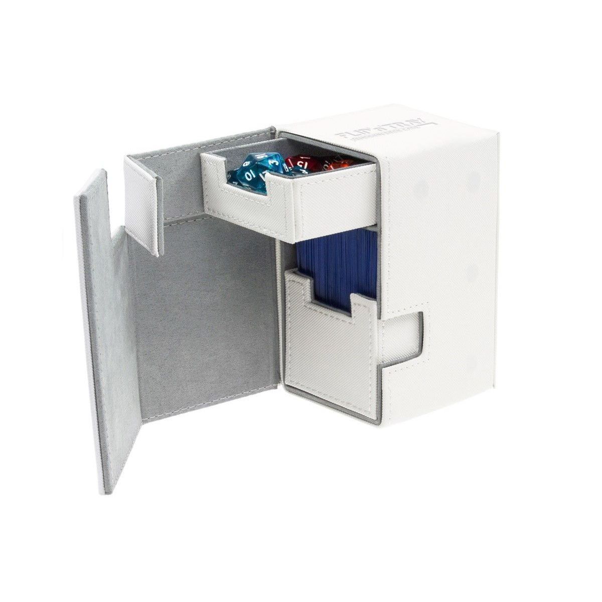 Ultimate Guard Flip n Tray Deck Case 100+ Standard Size XenoSkin White Deck Box