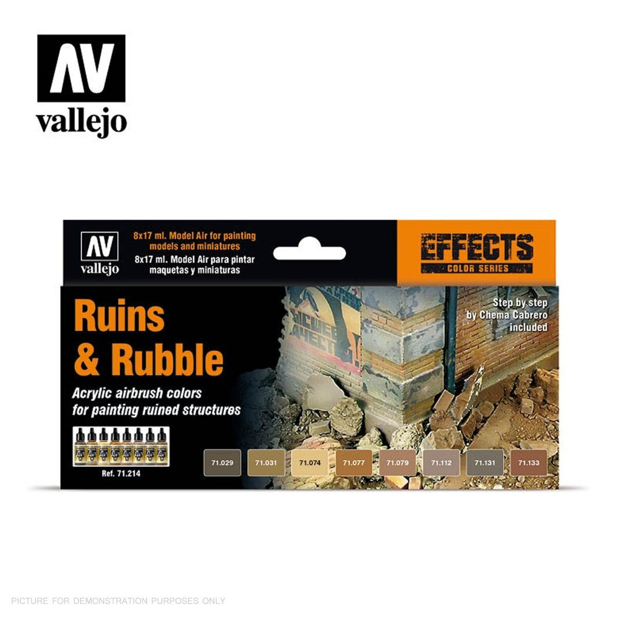 Ruins & Rubble 8 Colour Acrylic Paint Set