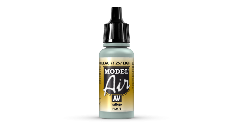 Vallejo 71257 - Farba akrylowa Model Air - Light Blue RLM76 / 17ml Vallejo 71257 - Farba akrylowa Model Air - Light Blue RLM76 / 17ml